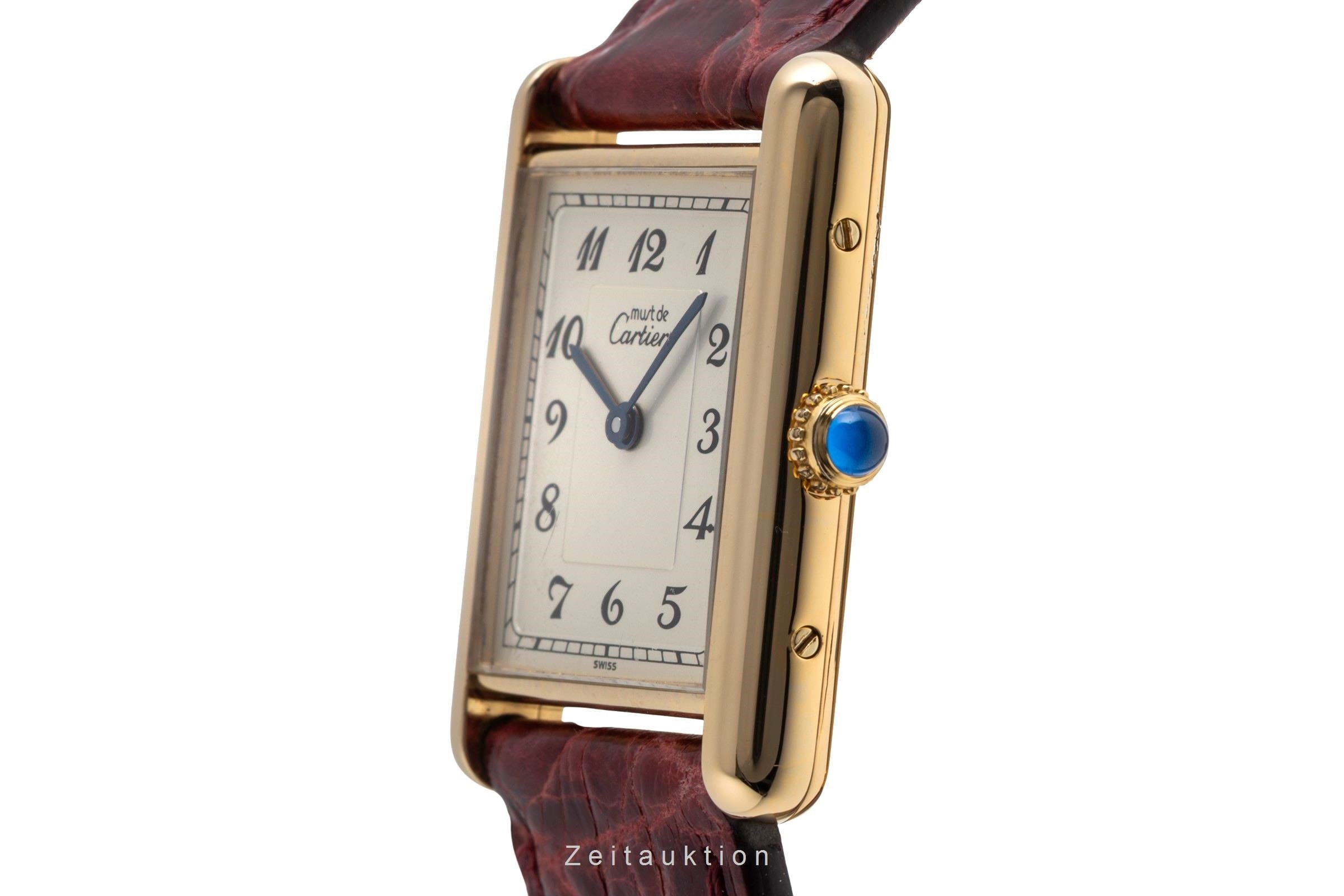 Cartier Vermeil argento dorato quarzo orologio da donna 590005  [2502524]
