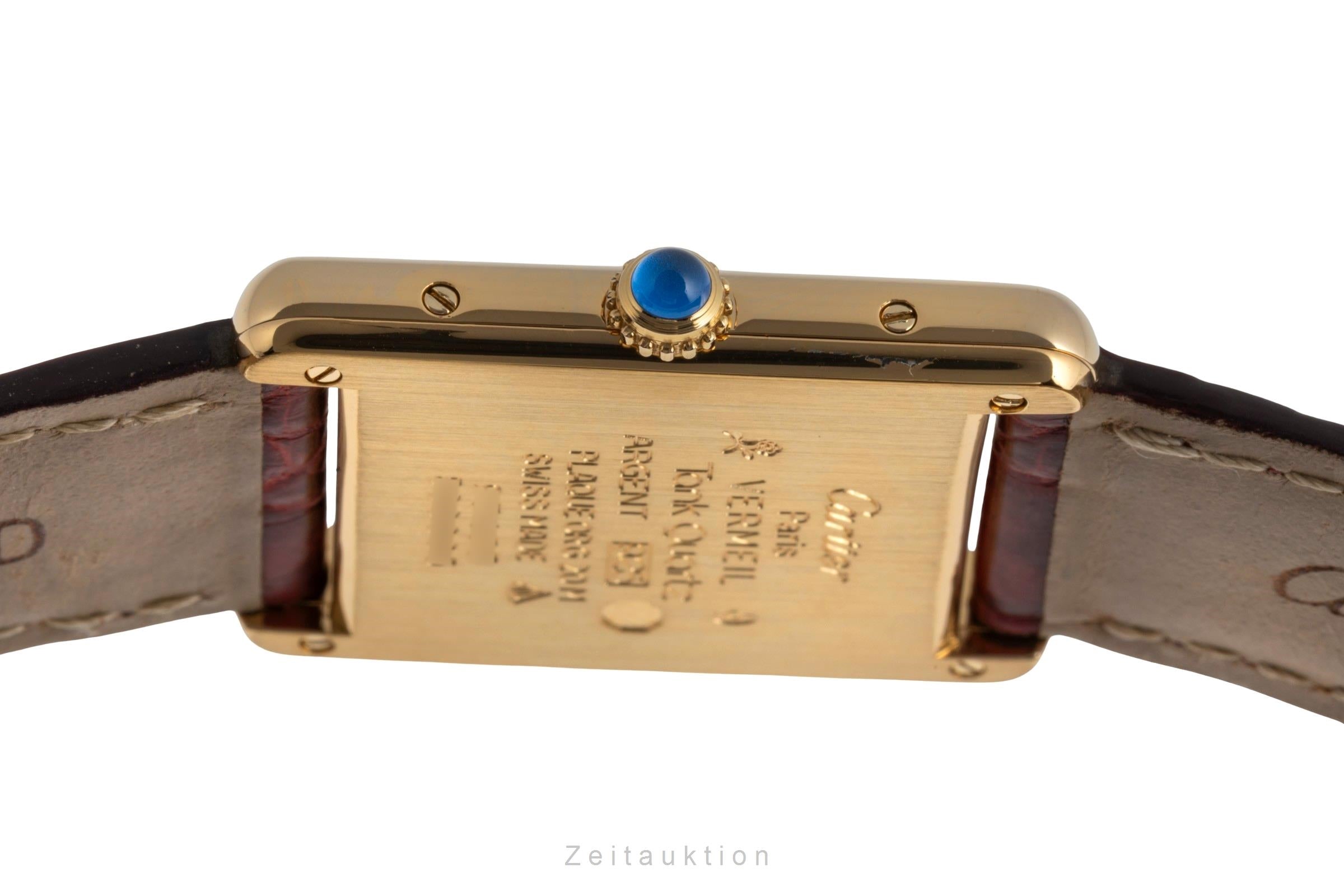 Cartier Vermeil argento dorato quarzo orologio da donna 590005  [2502524]