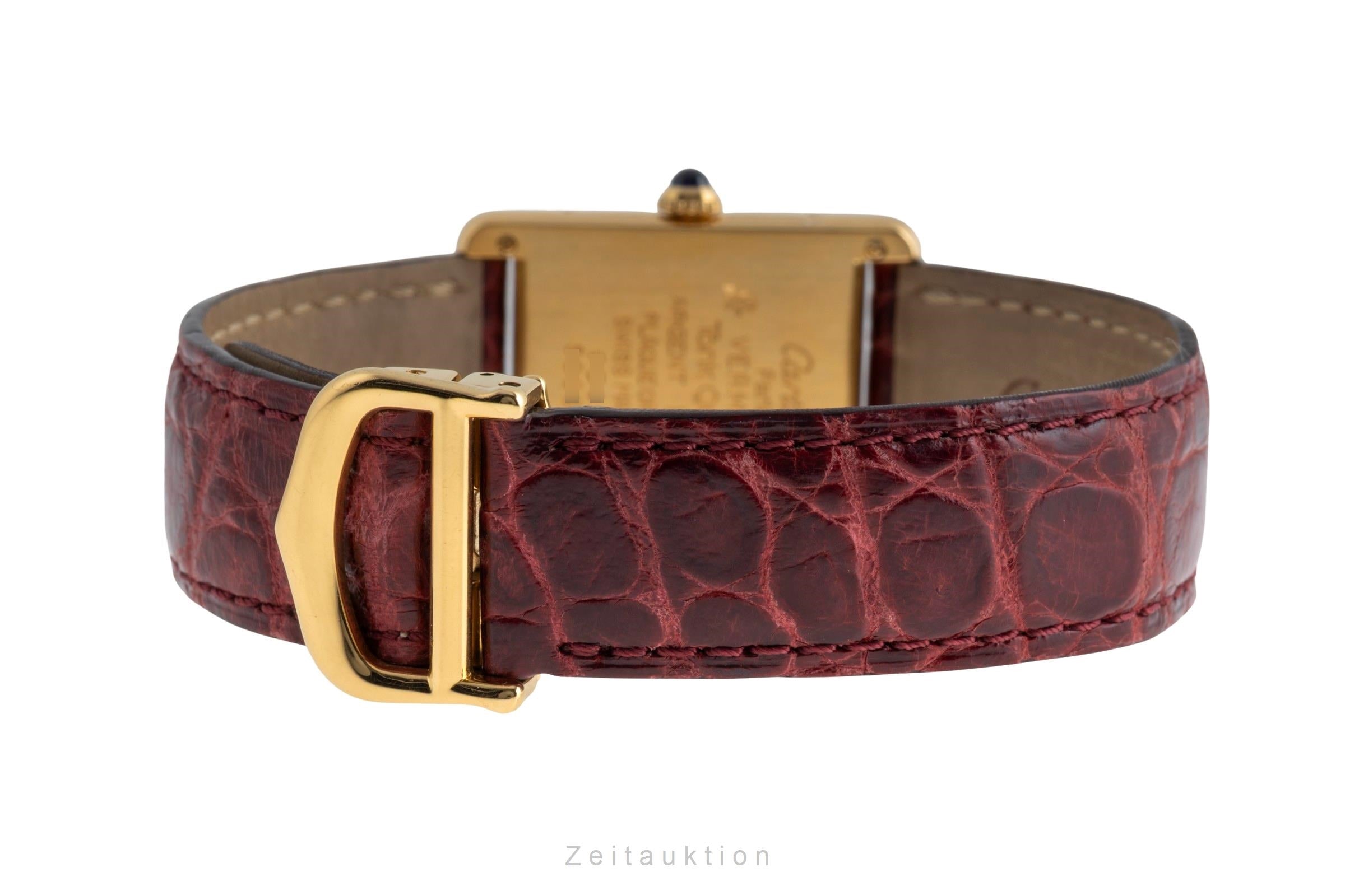 Cartier Vermeil argento dorato quarzo orologio da donna 590005  [2502524]