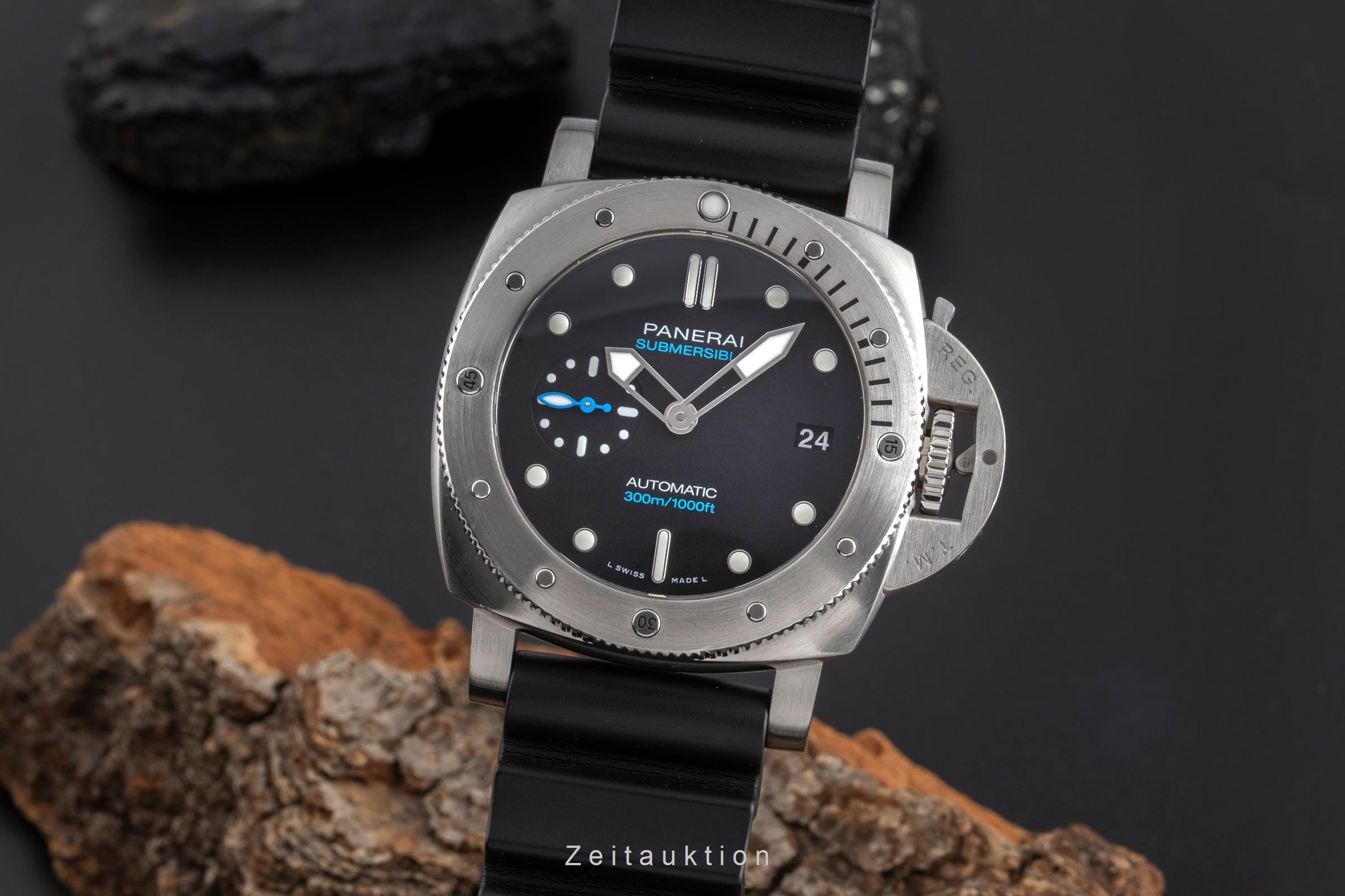 Panerai Submersible acero automático reloj para caballeros PAM00973 LP: 9700EUR  [2502596]