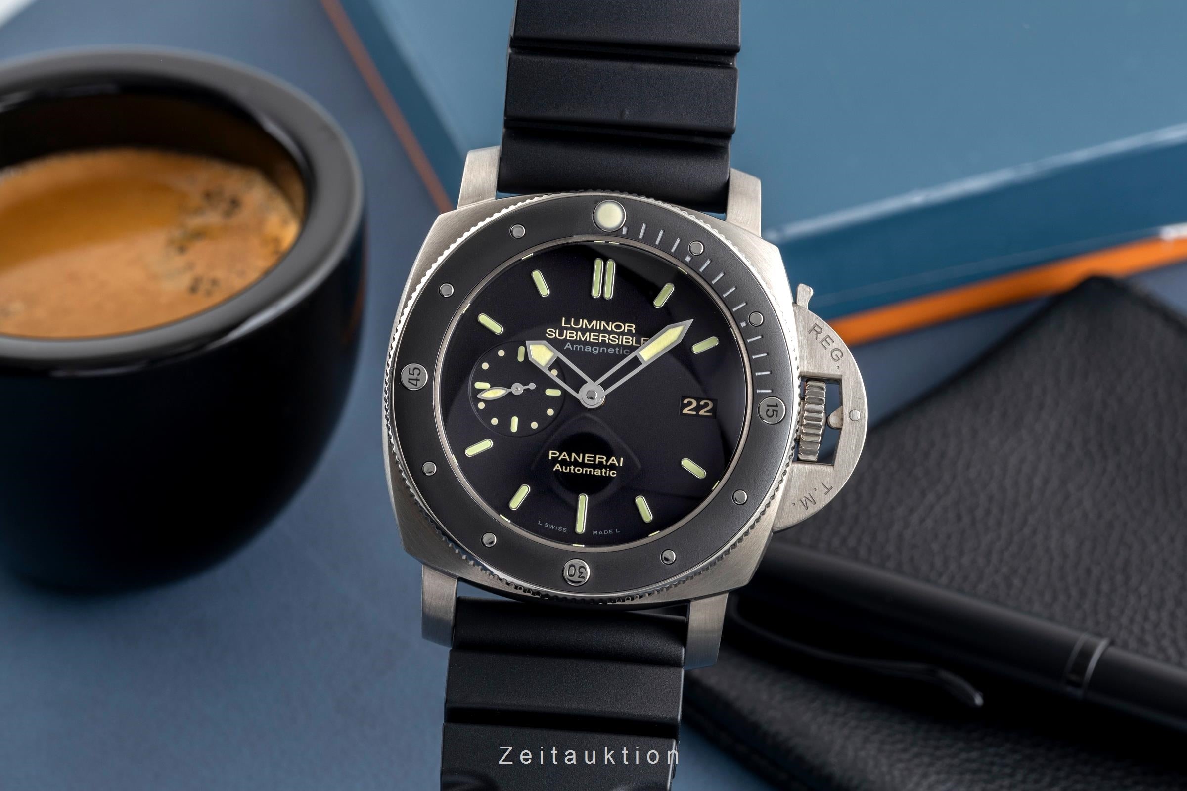 Panerai Submersible titanio automático reloj para caballeros PAM00389  [2502600]
