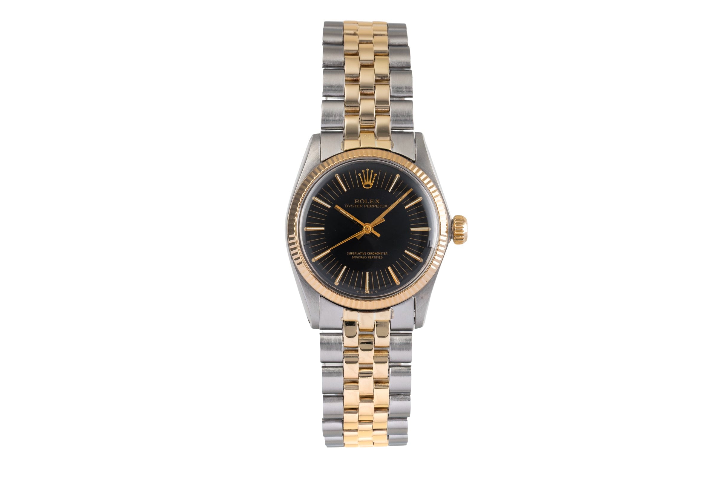 Rolex Oyster Perpetual steel / gold automatic women's watch 6748 Vintage  [2502608]