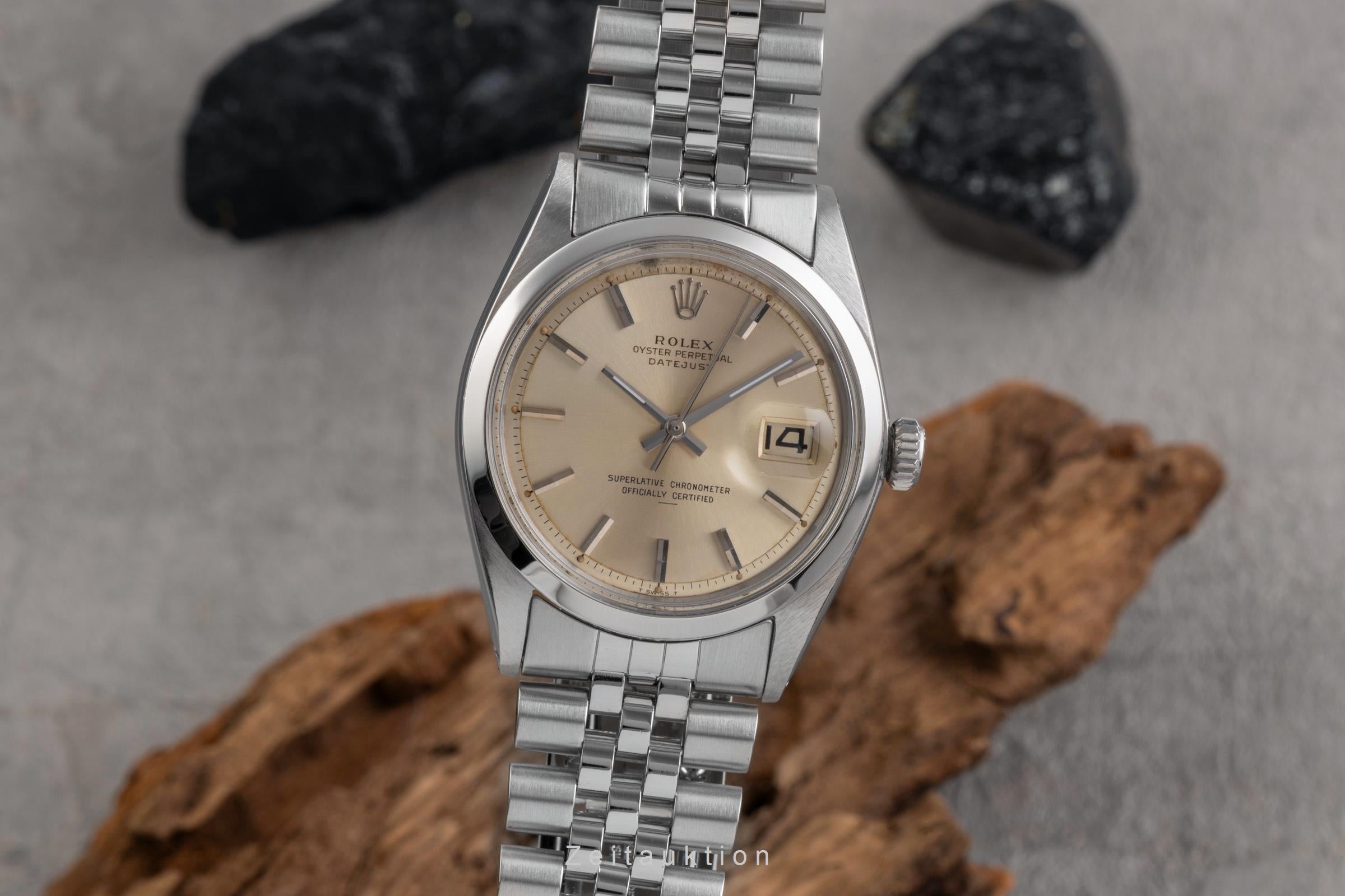 Rolex Datejust steel / white gold automatic men's watch 1600 Vintage  [2502611]