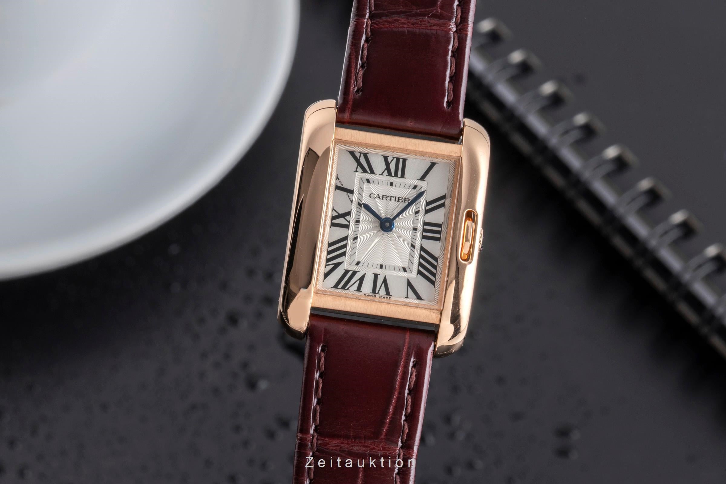 Cartier Tank oro rosso 18 ct quarzo orologio da donna W5310027  [2502639]