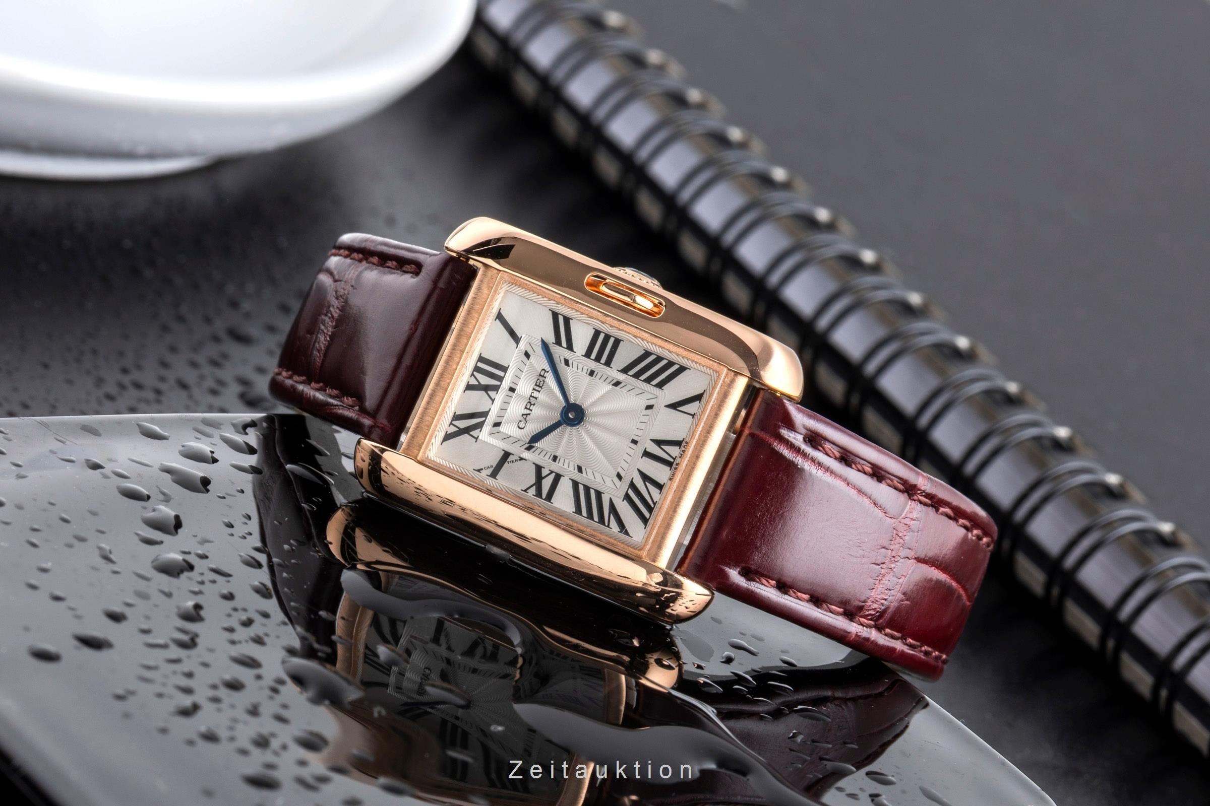 Cartier Tank oro rosso 18 ct quarzo orologio da donna W5310027  [2502639]