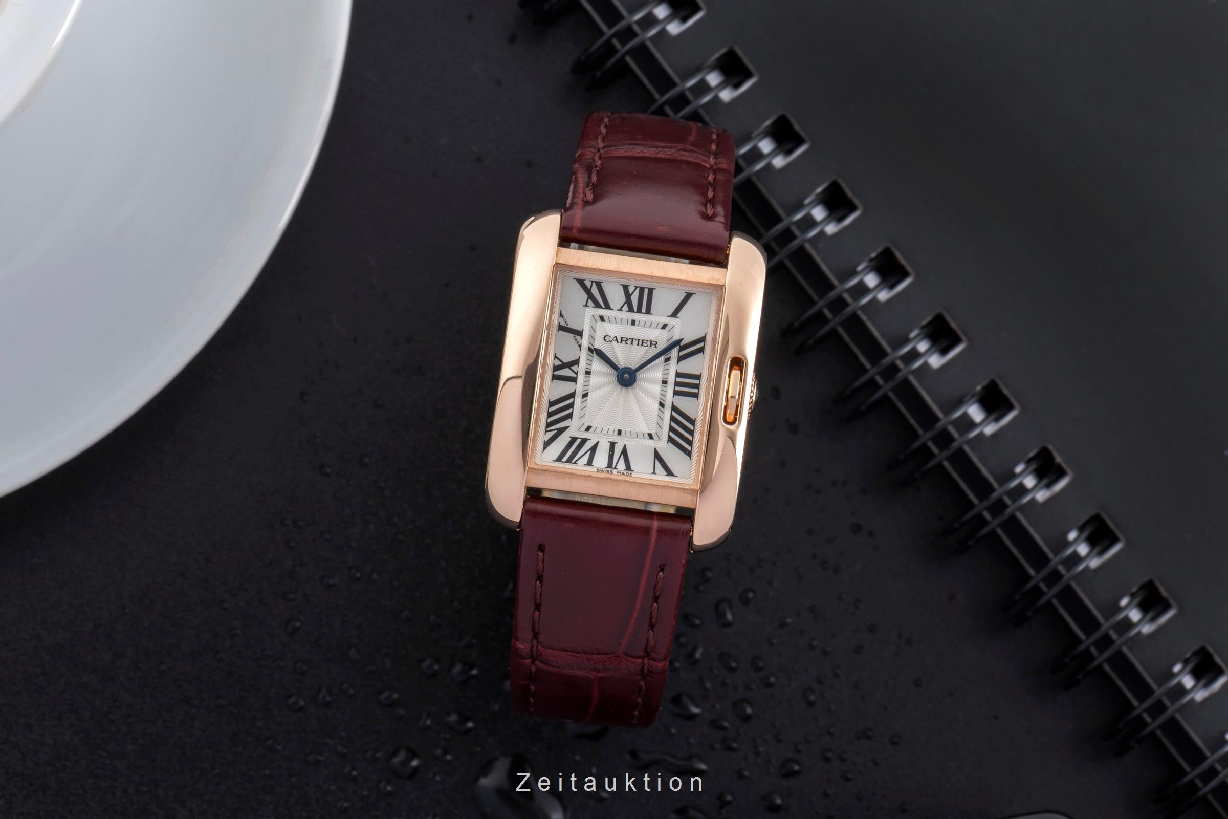 Cartier Tank oro rosso 18 ct quarzo orologio da donna W5310027  [2502639]