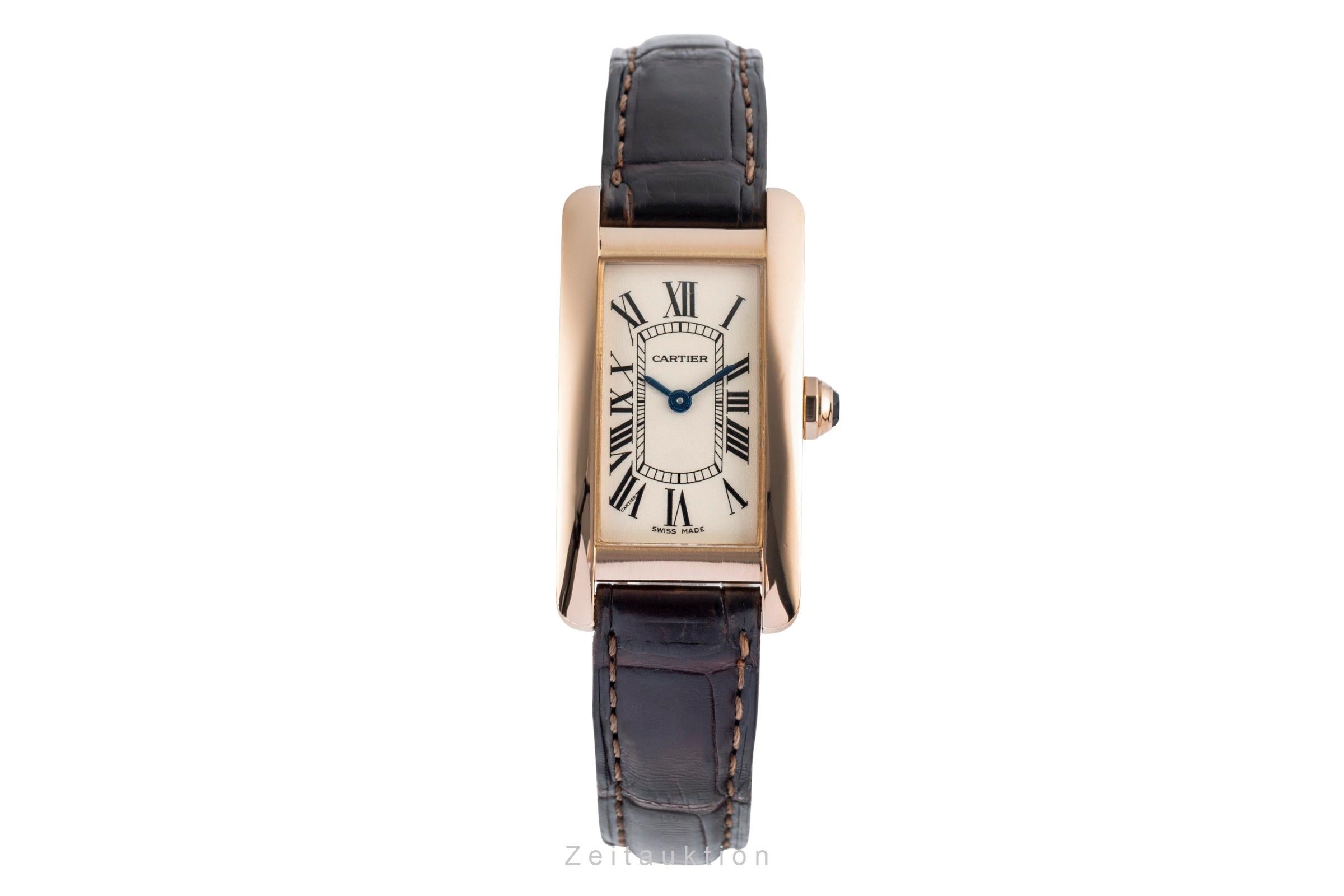 Cartier Tank Américaine oro rosso 18 ct quarzo orologio da donna W2607456  [2502640]