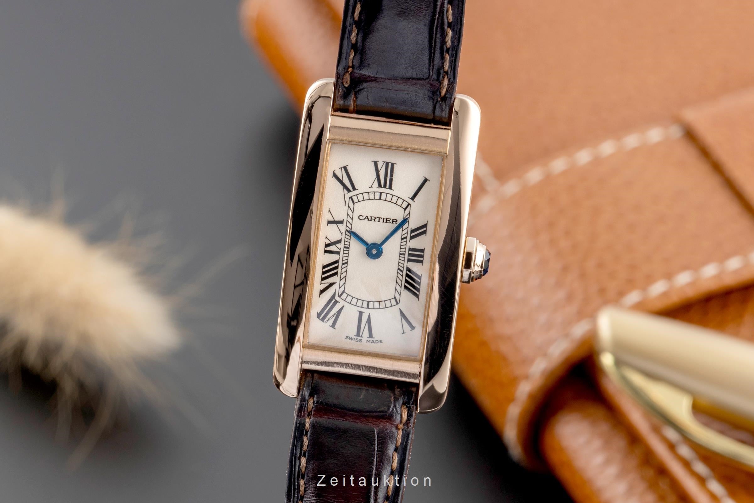 Cartier Tank Américaine oro rosso 18 ct quarzo orologio da donna W2607456  [2502640]