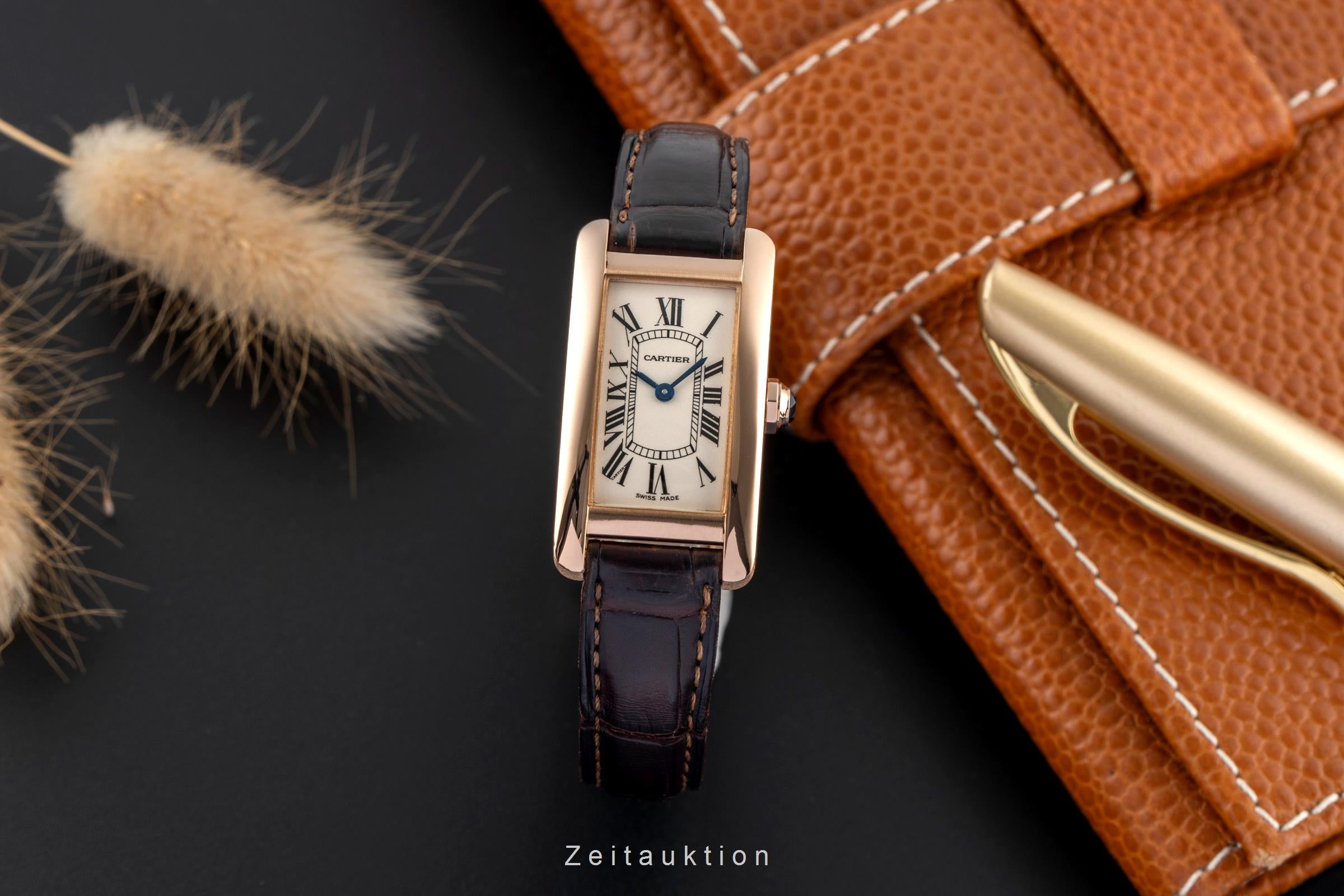 Cartier Tank Américaine oro rosso 18 ct quarzo orologio da donna W2607456  [2502640]