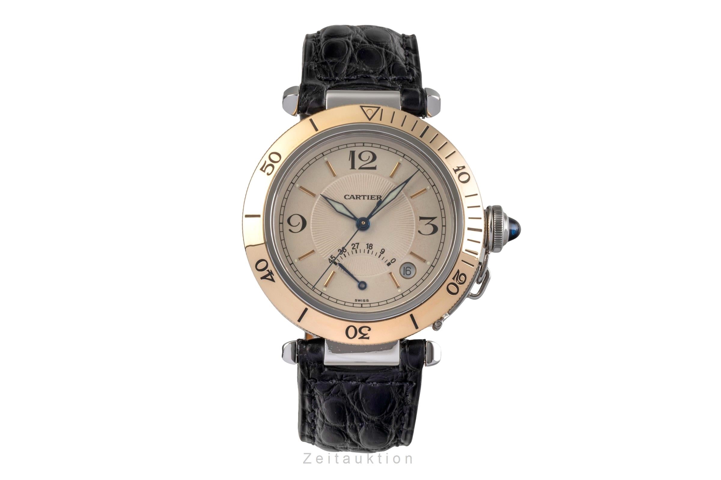 Cartier Pasha acciaio / oro automatismo orologio da uomo W31012H3  [2502820]