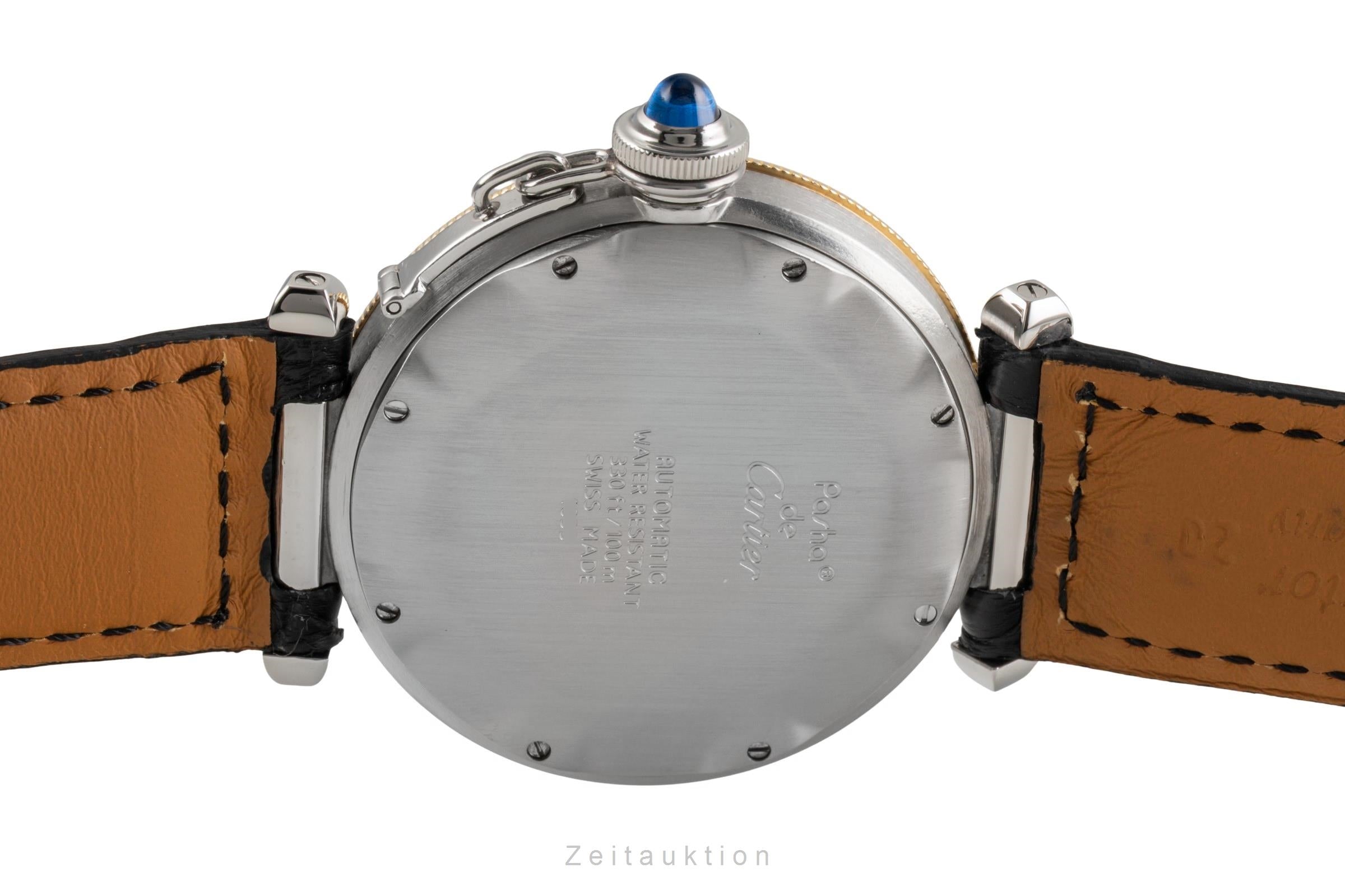 Cartier Pasha acciaio / oro automatismo orologio da uomo W31012H3  [2502820]