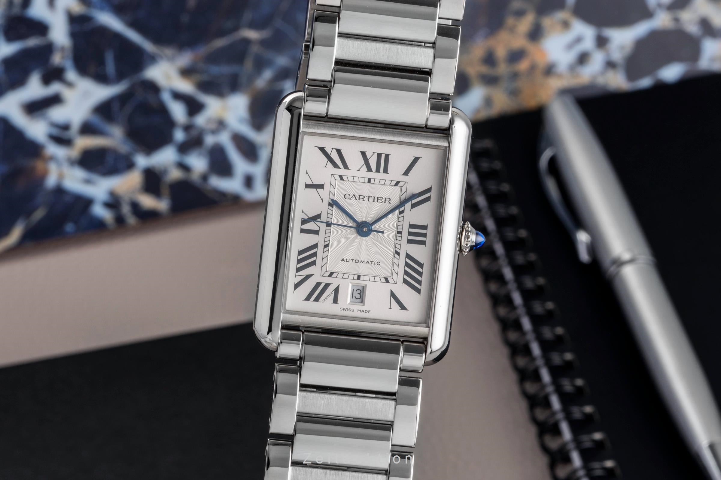 Cartier Tank acciaio automatismo orologio da uomo WSTA0053 LP: 5750EUR  [2502881]