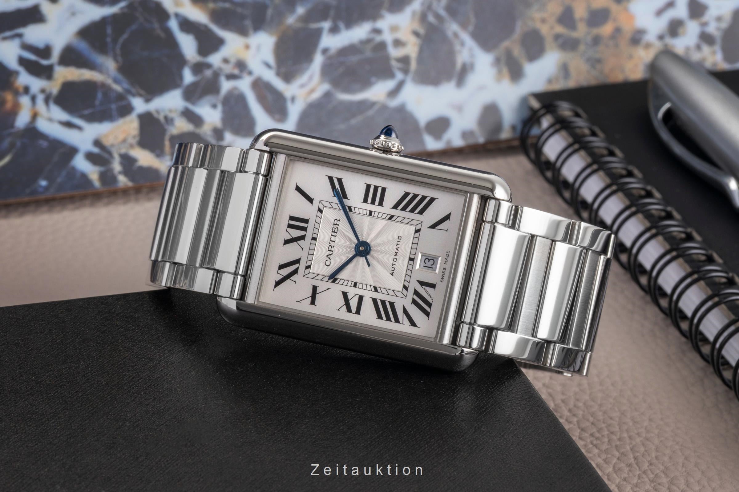 Cartier Tank acciaio automatismo orologio da uomo WSTA0053 LP: 5750EUR  [2502881]