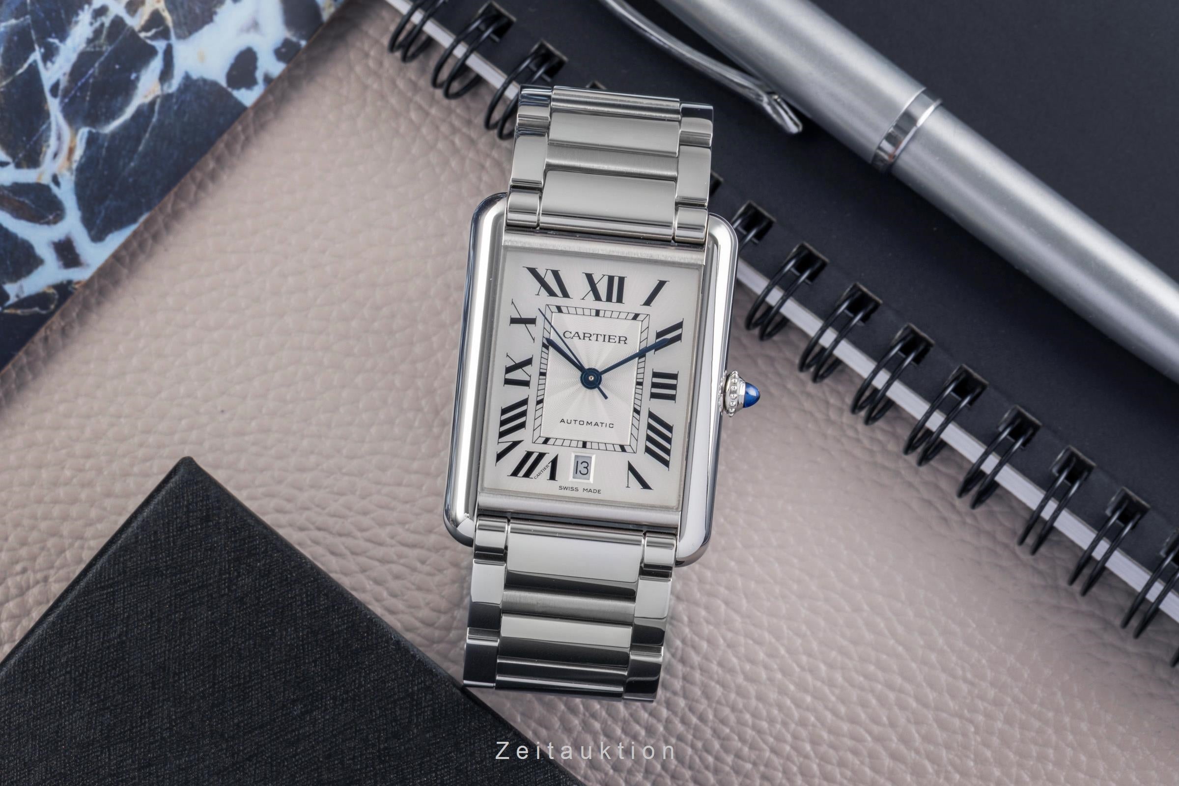 Cartier Tank acciaio automatismo orologio da uomo WSTA0053 LP: 5750EUR  [2502881]