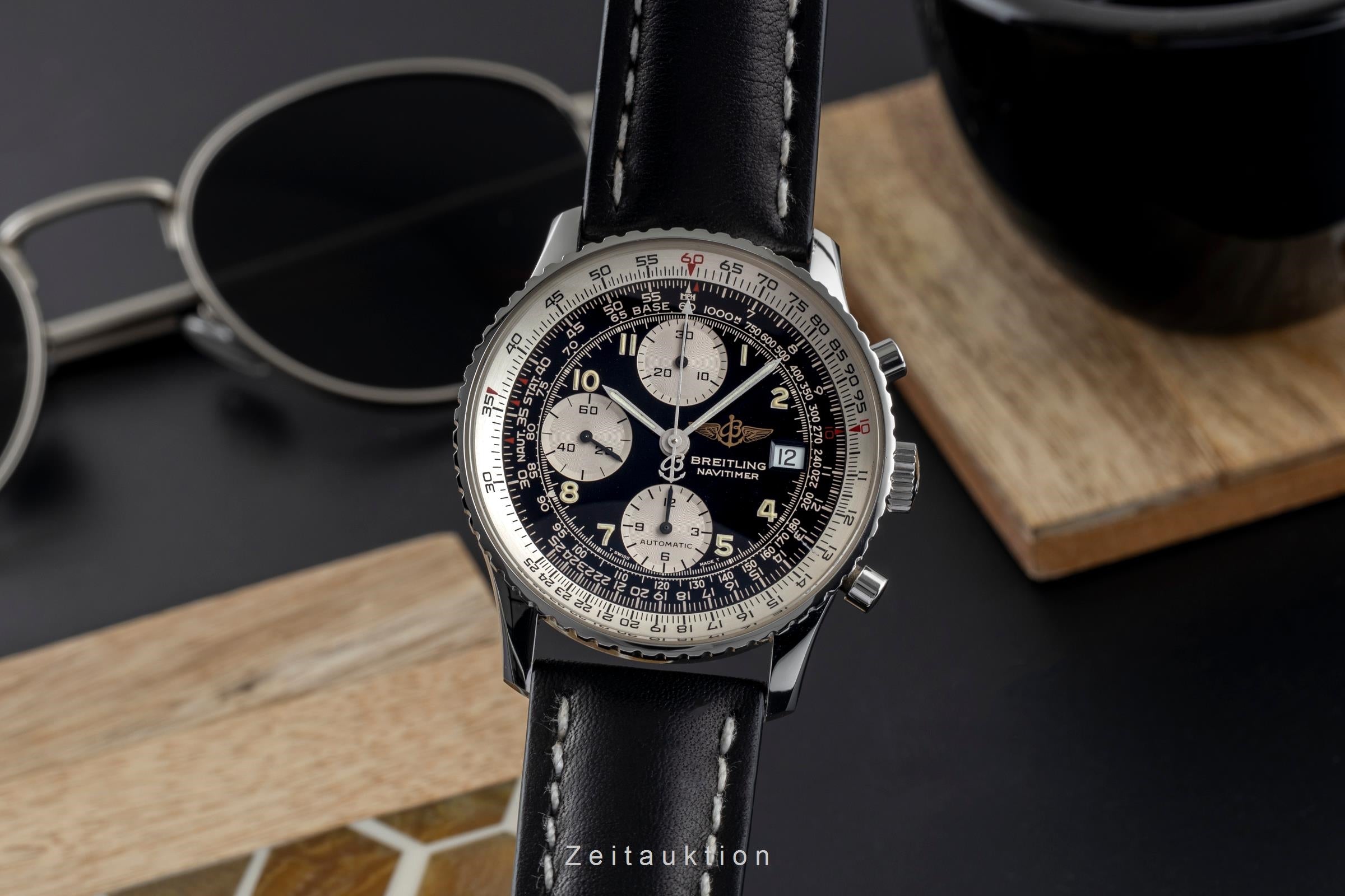 Breitling Old Navitimer chronograph steel automatic men's watch A13020  [2502892]