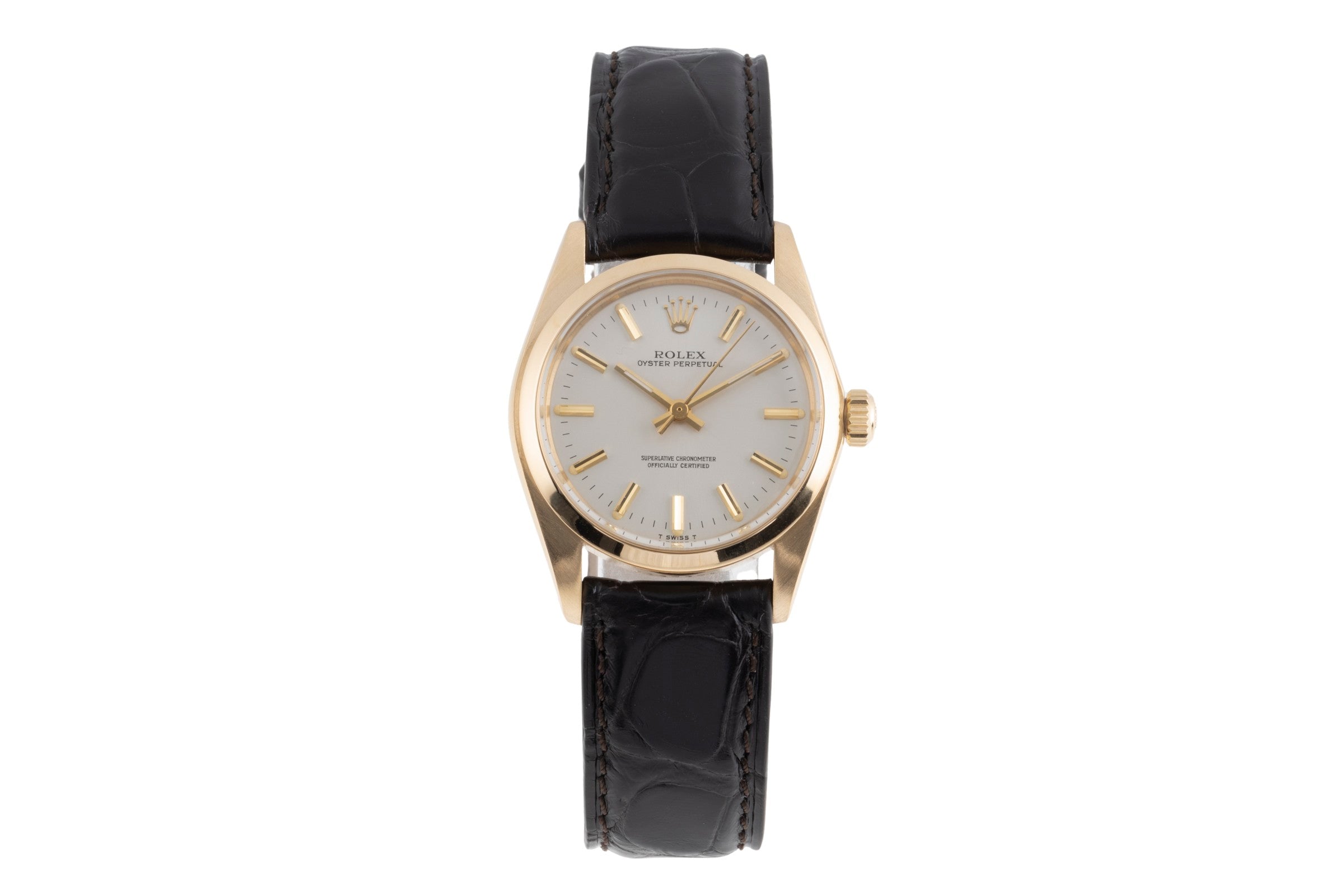 Rolex Oyster Perpetual 18 ct gold automatic women's watch 6748 Vintage  [2502947]