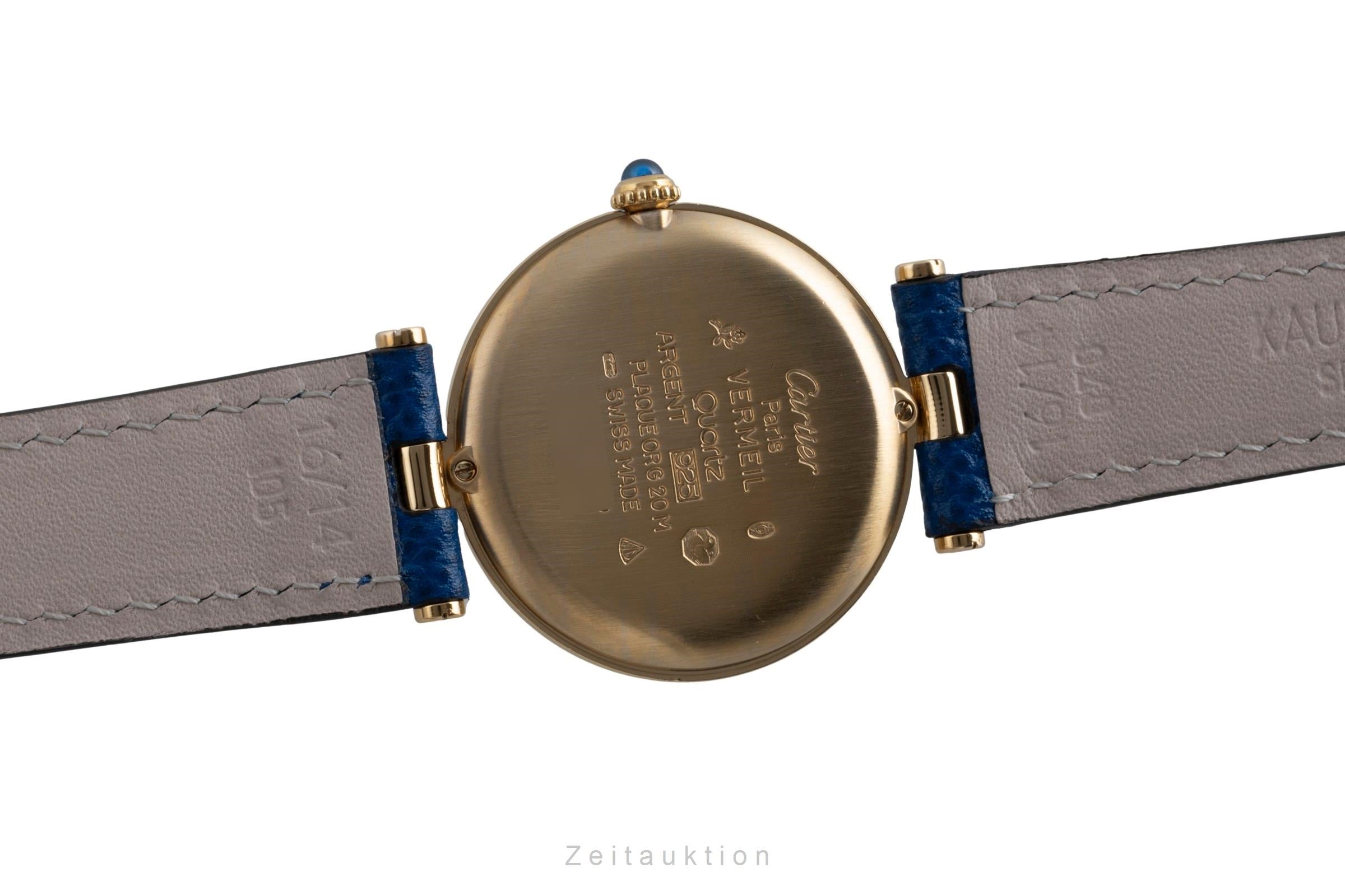 Cartier Vermeil argento dorato quarzo orologio da uomo 590003  [2503001]