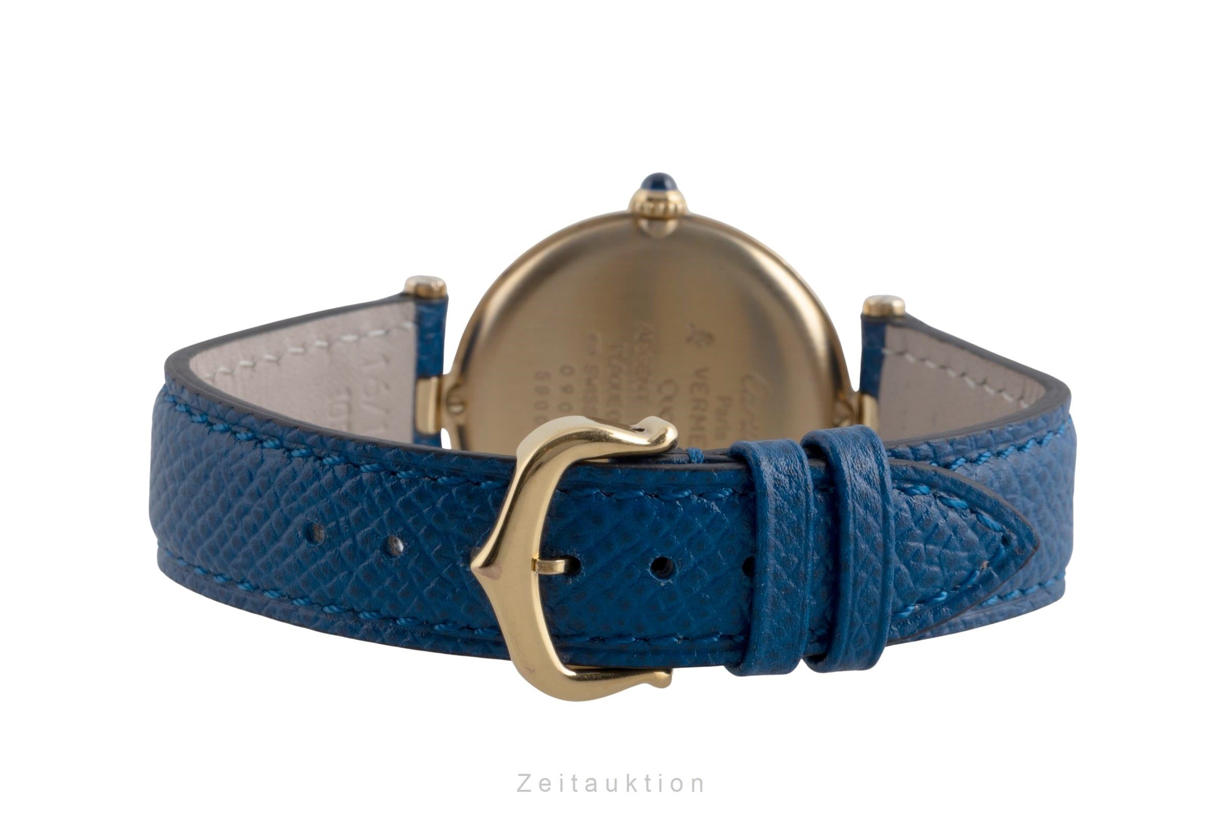 Cartier Vermeil argento dorato quarzo orologio da uomo 590003  [2503001]