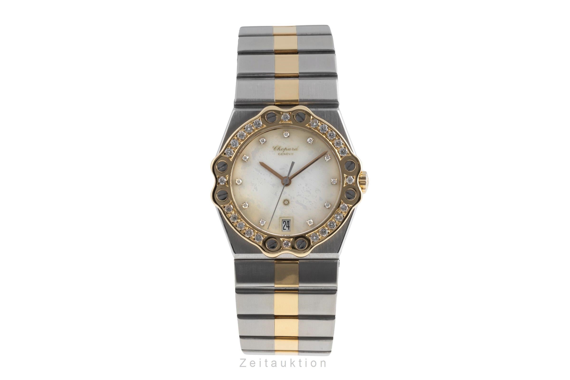 Chopard St. Moritz steel / gold quartz unisex 8023 Vintage  [2503002]