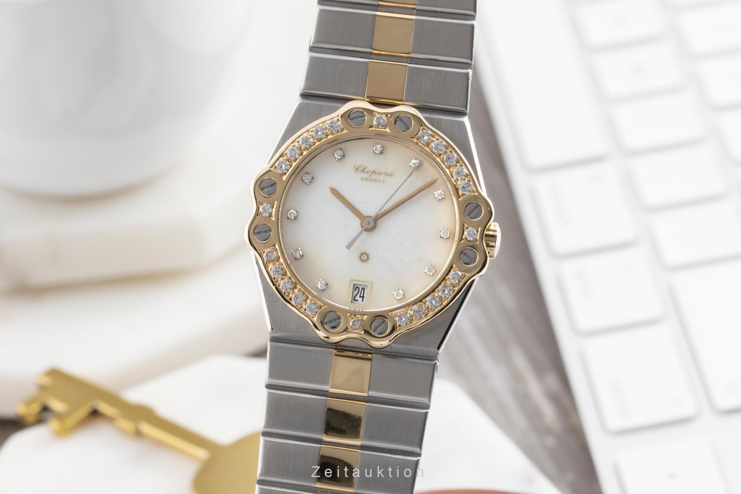 Chopard St. Moritz steel / gold quartz unisex 8023 Vintage  [2503002]