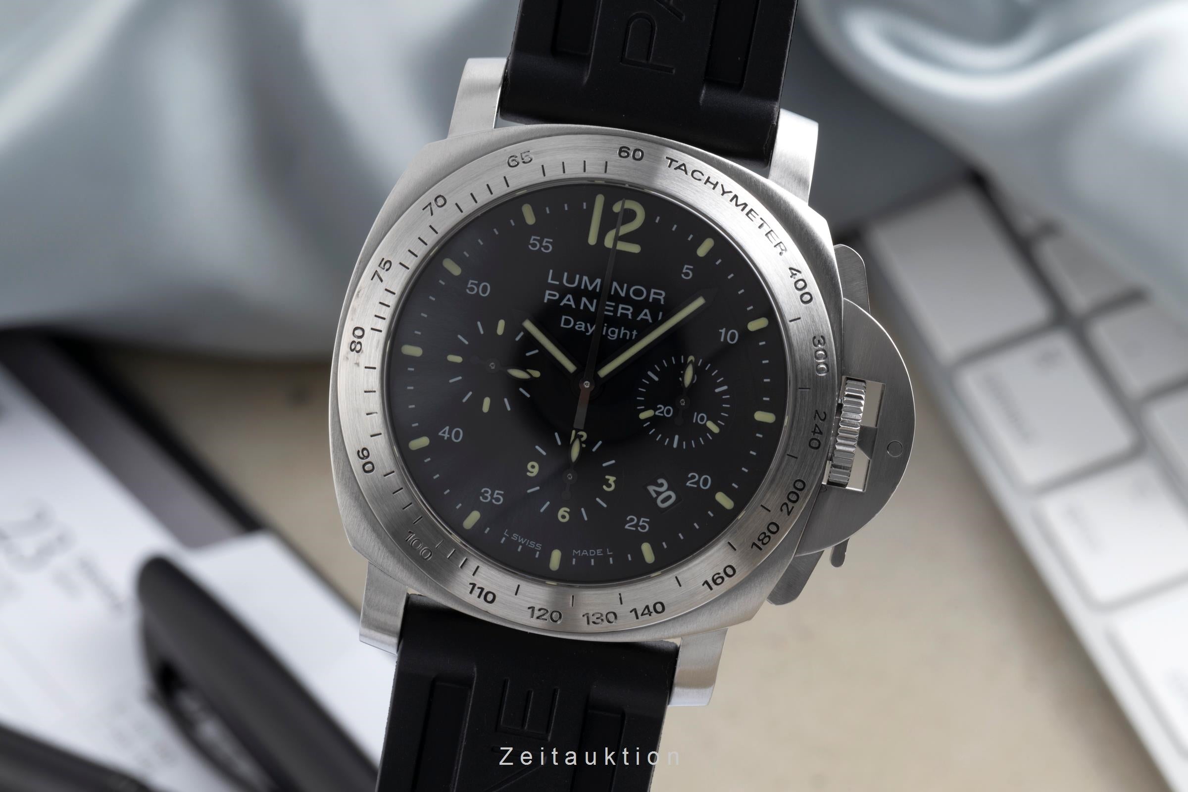 Panerai Luminor Chrono Daylight chronograph steel automatic men's watch PAM00250 LP: 10200EUR  [2503013]