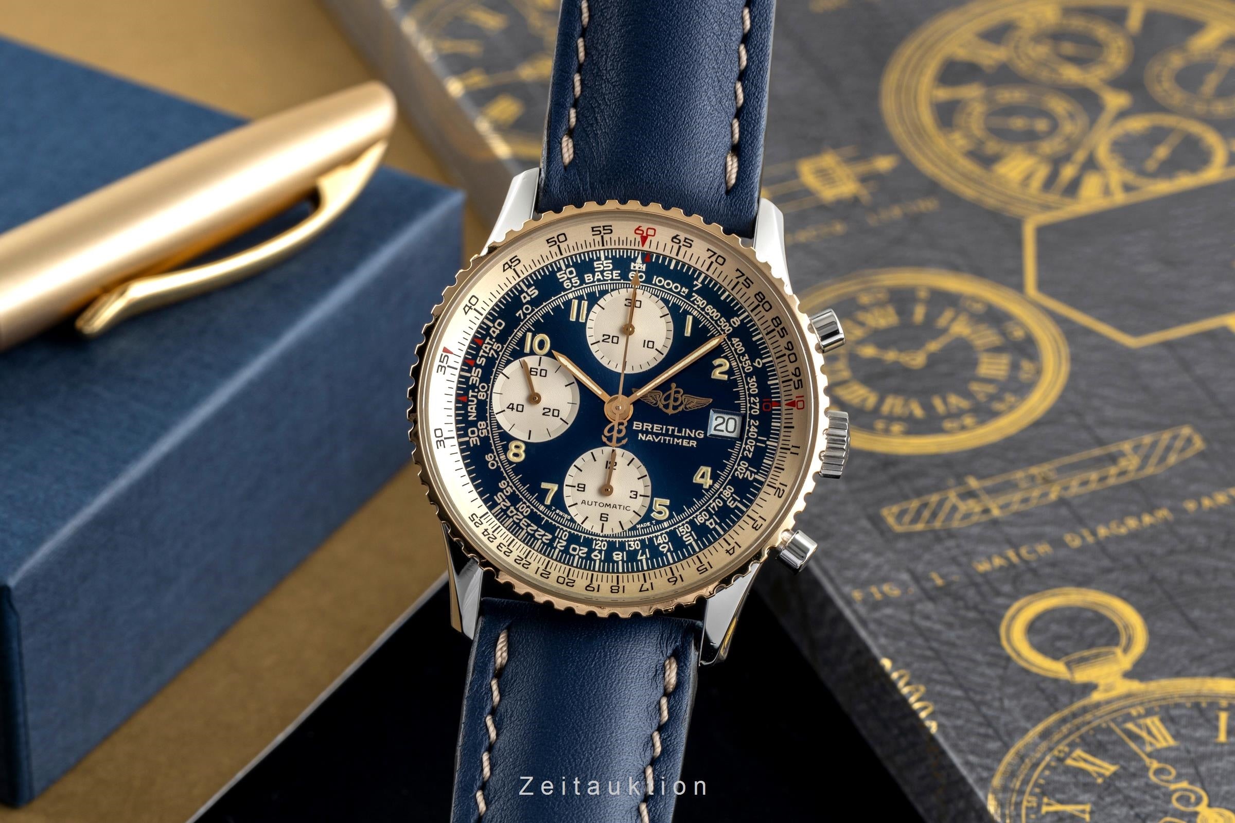 Breitling Navitimer chronograph steel / gold automatic men's watch D13020  [2503181]