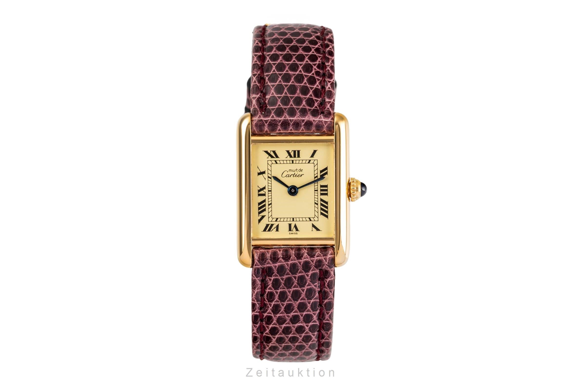 Cartier Tank silver-gilt quartz women's watch 5057001  [2503193]