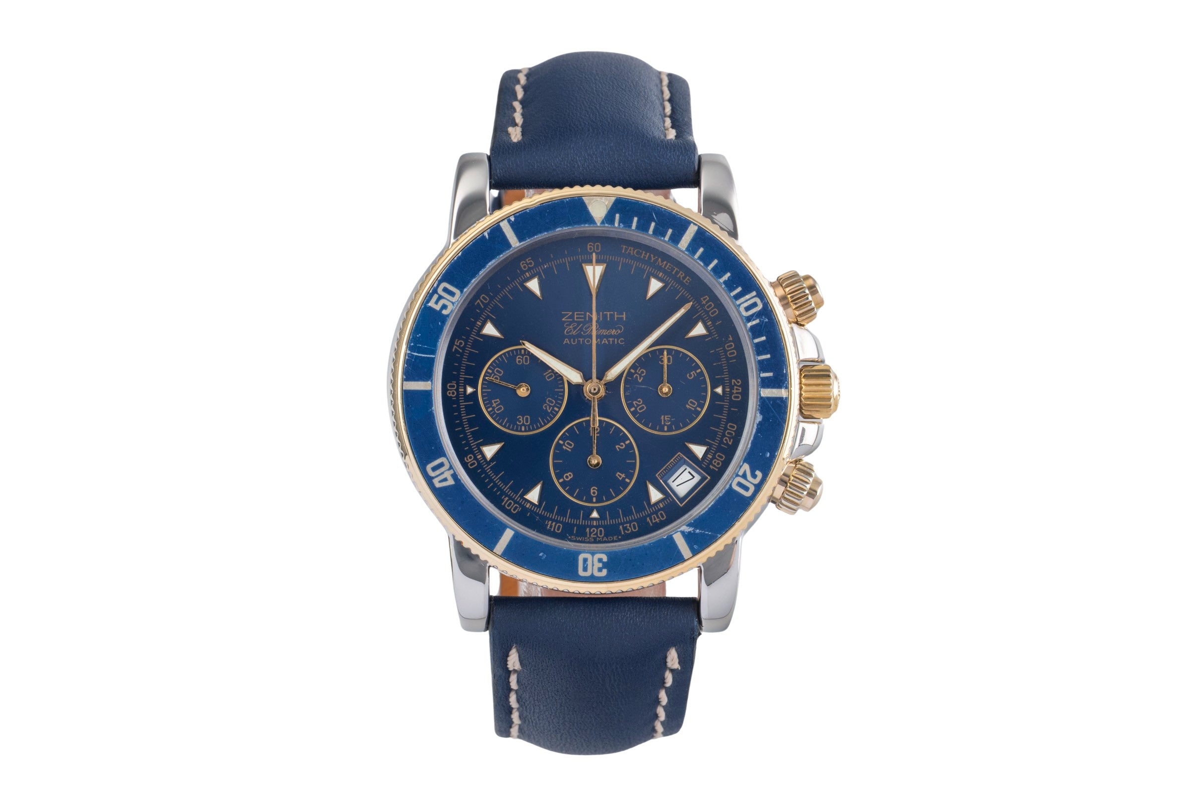 Zenith Rainbow chronograph steel / gold automatic men's watch 53.0370.400  [2503232]