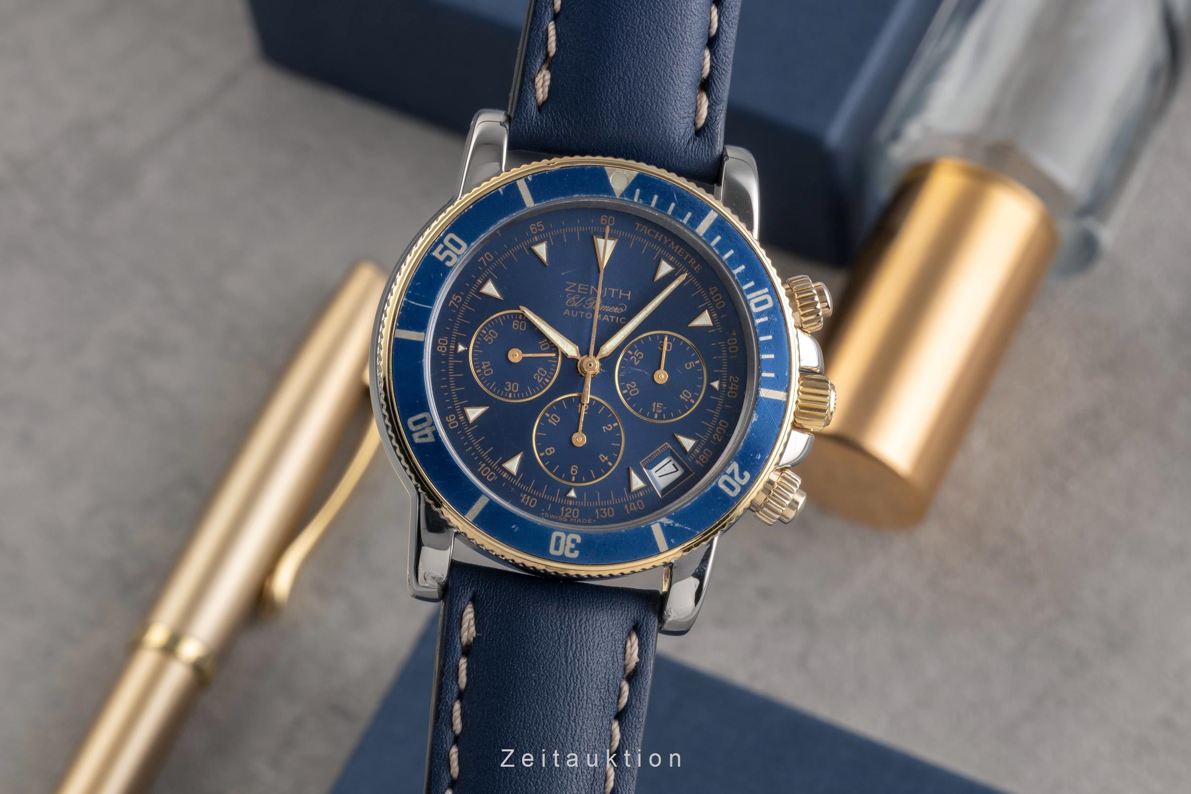 Zenith Rainbow chronograph steel / gold automatic men's watch 53.0370.400  [2503232]