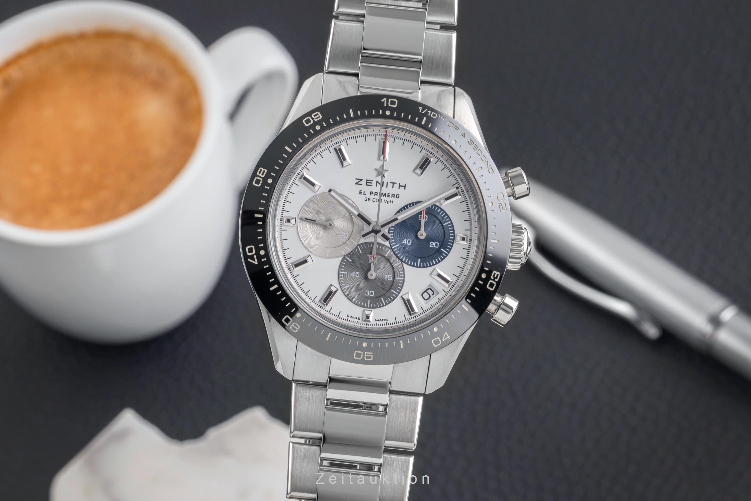Zenith Chronomaster chronograph steel automatic men's watch 03.3100.3600/69.M3100 LP: 11800EUR  [2504033]