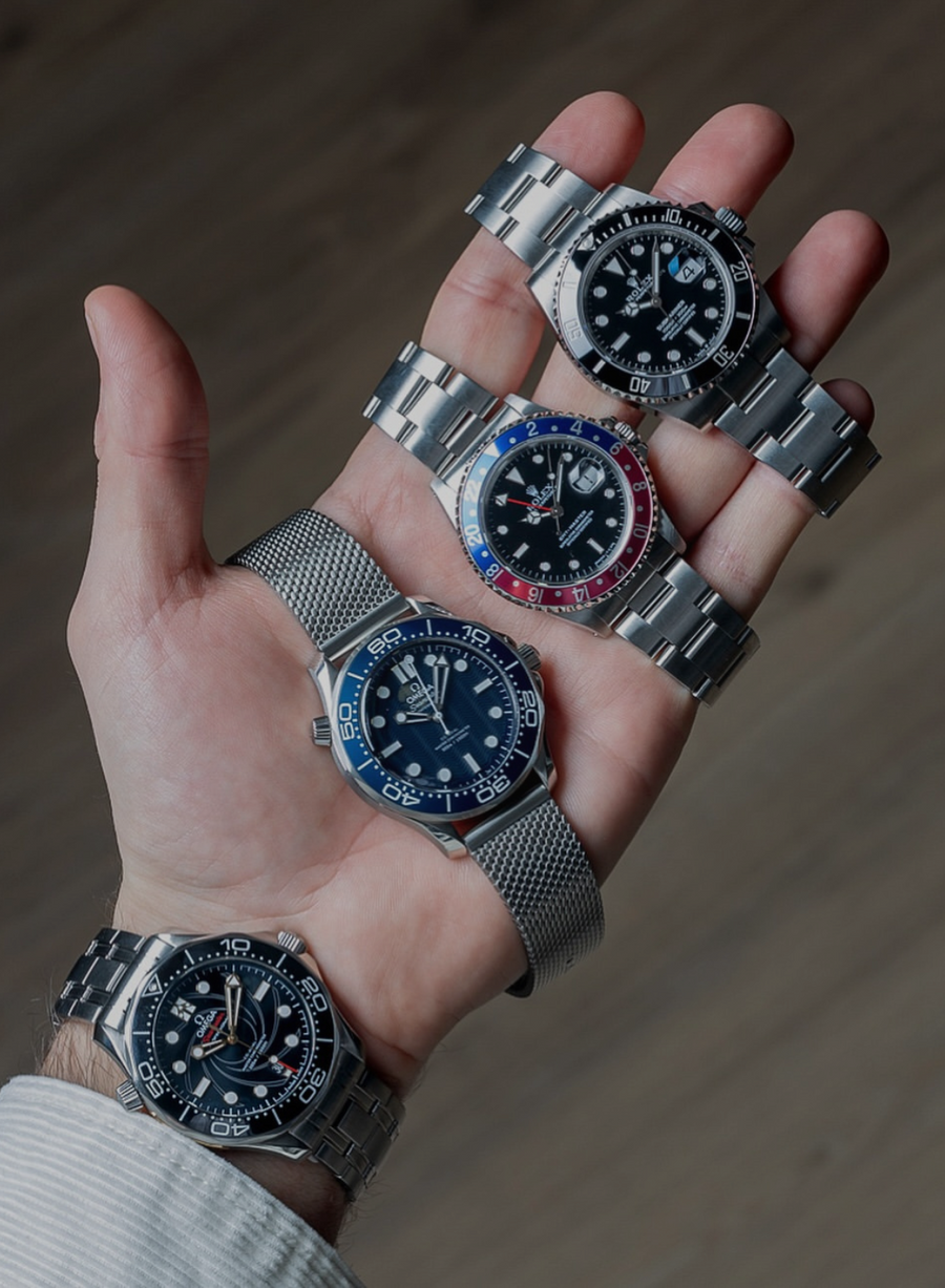 Uhren von Rolex und Omega